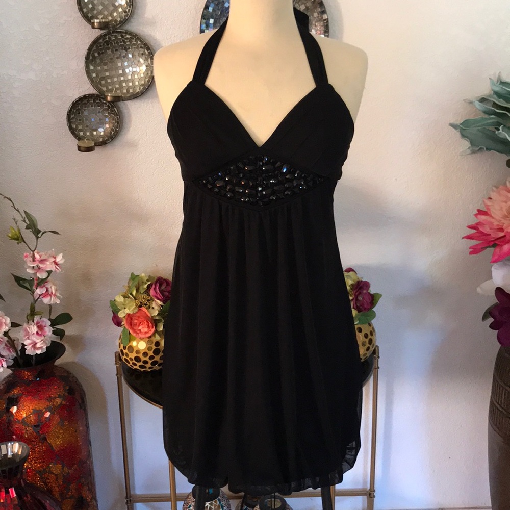 NWOT Love Tease Black Mini Dress Size M